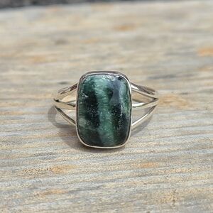 Russian Seraphinite 925 Ring